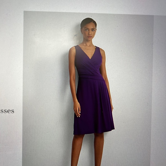 Ralph Lauren Surplice Jersey Sleeveless Dress 2XL Orange - Picture 5 of 6